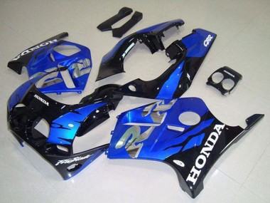 1988-1989 Honda CBR250RR MC19 Motorcycle Fairings - Blue Glossy Black