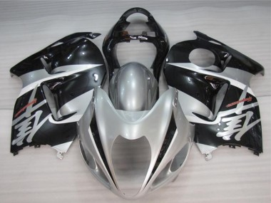 1996-2007 Suzuki GSXR 1300 Hayabusa Motorcycle Fairings - Silver Black