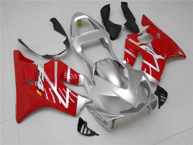 2001-2003 Honda CBR600 F4i Motorcycle Fairings Kits - Silver Red