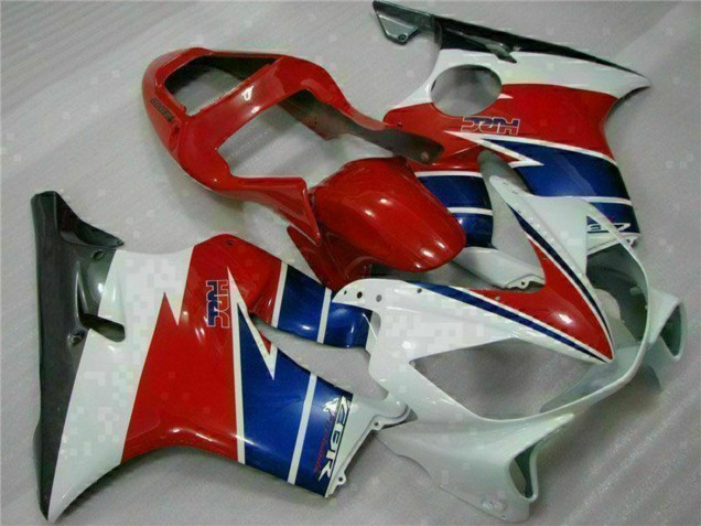 2001-2003 Honda CBR600 F4i Motorcycle Fairing - White Red Blue Black