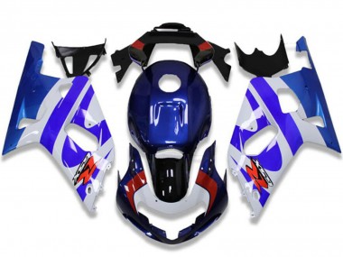 2001-2003 Suzuki GSXR 600/750 Motorcycle Fairings - White Blue Red Black