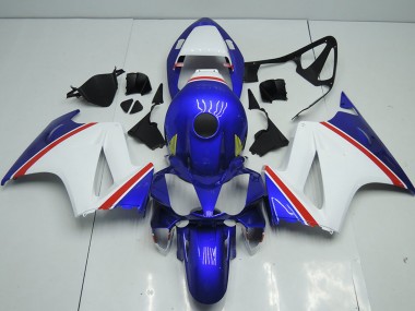 2002-2013 Honda VFR 800 Motorcycle Fairings - White Blue Red