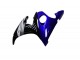 2003-2004 Yamaha YZF R6 Motorcycle Fairings - Blue White Glossy Black