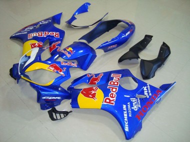 2004-2007 Honda CBR600 F4i Motorcycle Fairings - Blue Yellow Red Bull