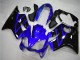 2004-2007 Honda CBR600 F4i Motorcycle Fairing Kits - Blue Glossy Black