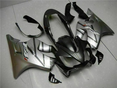 2004-2007 Honda CBR600 F4i Motorcycle Fairings - Silver Matte Black