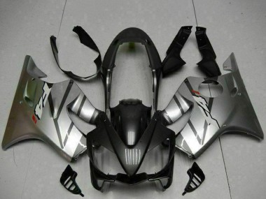 2004-2007 Honda CBR600 F4i Motorcycle Fairings - Silver Matte Black