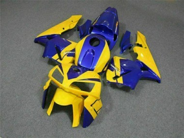 2005-2006 Honda CBR600RR Motorcycle Fairings - Yellow Blue