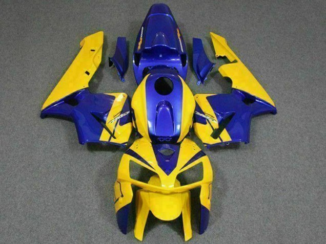 2005-2006 Honda CBR600RR Motorcycle Fairings - Yellow Blue