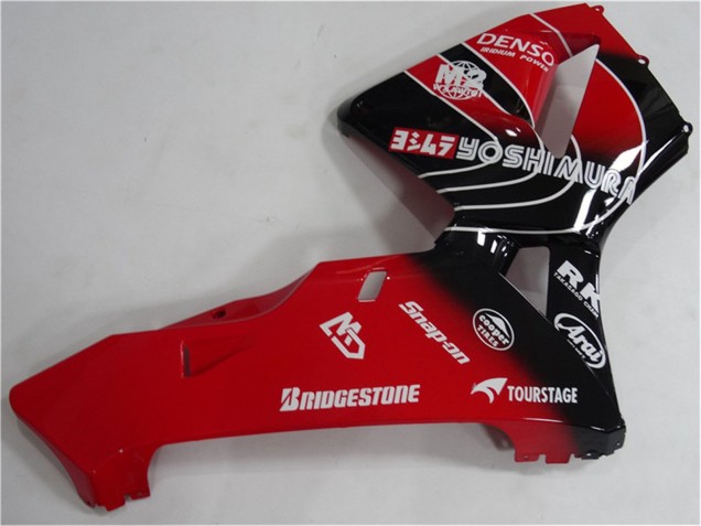 2005-2006 Honda CBR600RR Motorcycle Fairings Kit - Red Black
