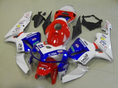 2005-2006 Honda CBR600RR Motorcycle Fairings - White Red Blue Madif