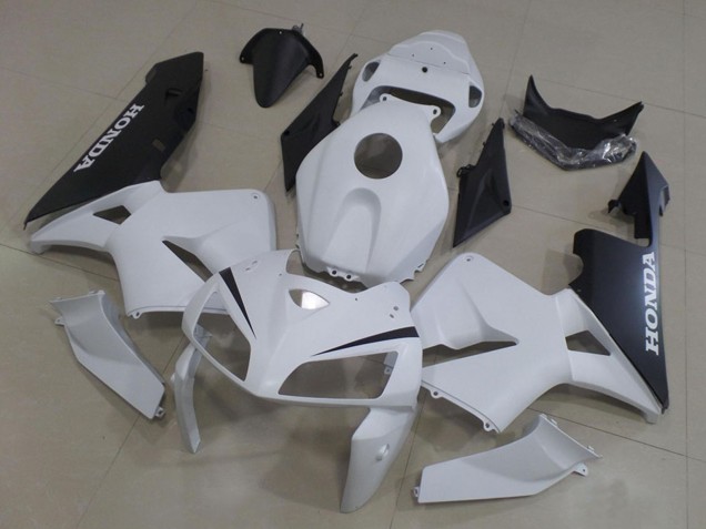 2005-2006 Honda CBR600RR Motorcycle Fairings Kit - White Black