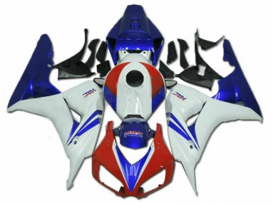 2006-2007 Honda CBR1000RR Motorcycle Fairing Kits - White Red Blue HRC