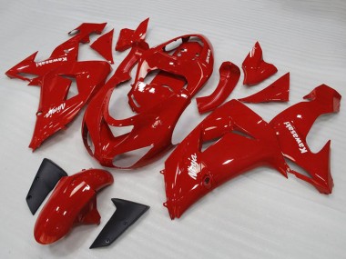 2006-2007 Kawasaki ZX10R Motorcycle Fairings - Red White