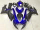 2006-2007 Suzuki GSXR 600/750 Motorcycle Fairings - Blue Matte Black