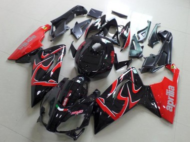 2006-2011 Aprilia RS125 Motorcycle Fairing - Glossy Black Red