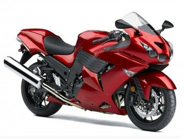 2006-2011 Kawasaki ZX14R ZZR1400 Motorcycle Fairings - Red