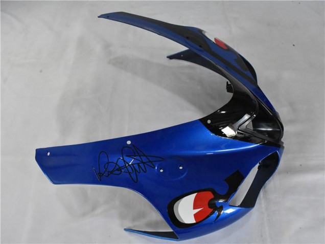 2007-2008 Kawasaki ZX6R Motorcycle Fairings - Blue Shark