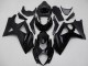 2007-2008 Suzuki GSXR 1000 Motorcycle Fairings - Glossy Black Matte Black No Decal