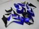 2007-2008 Suzuki GSXR 1000 Motorcycle Fairings - White Blue Black No Decal