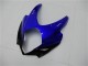 2007-2008 Suzuki GSXR 1000 Motorcycle Fairings - White Blue Black No Decal