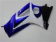 2007-2008 Suzuki GSXR 1000 Motorcycle Fairings - White Blue Black No Decal