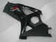 2007-2008 Suzuki GSXR 1000 Motorcycle Fairings - Glossy Black Matte Black Red