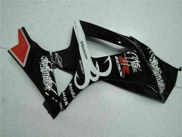 2007-2008 Suzuki GSXR 1000 Motorcycle Fairings - Glossy Black Red White