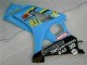 2007-2008 Suzuki GSXR 1000 Motorcycle Fairing Kits - Blue Gold Black Rizla