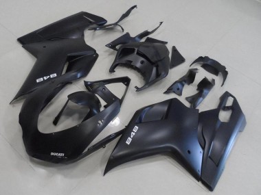 2007-2014 Ducati 848 Motorcycle Fairing Kits - Matte Black