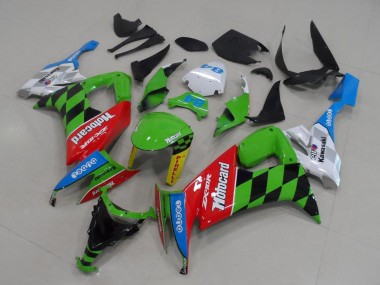 2008-2010 Kawasaki ZX10R Motorcycle Fairings - Green Red Blue Black Motocard