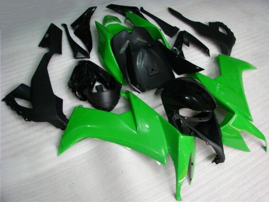 2008-2010 Kawasaki ZX10R Motorcycle Fairing Kits - Green Black