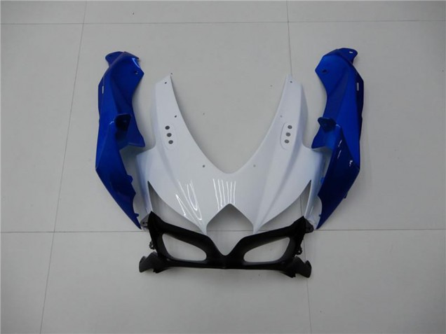 2008-2010 Suzuki GSXR 600/750 Motorcycle Fairings - White Blue