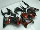 2008-2012 Kawasaki EX250 Motorcycle Fairings - Glossy Black Maroon Red