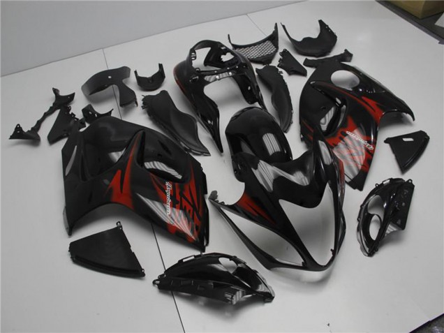 2008-2020 Suzuki GSXR 1300 Hayabusa Motorcycle Fairings - Glossy Black Red