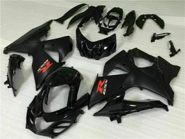 2009-2016 Suzuki GSXR 1000 Motorcycle Fairing - Glossy Black Matte Black