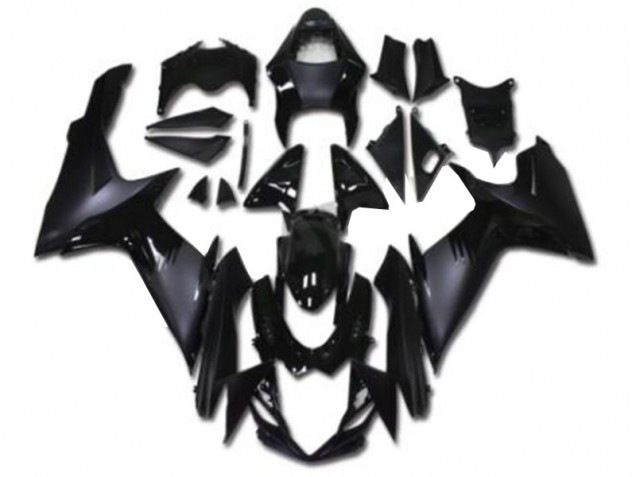 2011-2024 Suzuki GSXR 600/750 Motorcycle Fairings - Glossy Black Matte Black