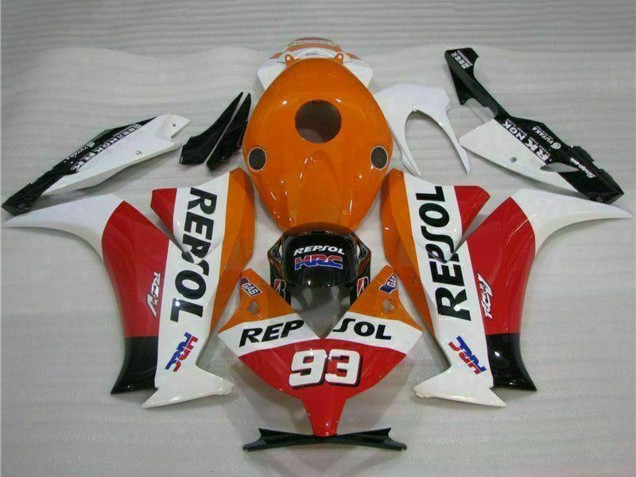 2012-2016 Honda CBR1000RR Motorcycle Fairing - White Orange Red Glossy Black HRC Repsol 93