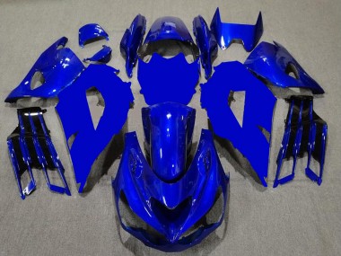 2012-2024 Kawasaki ZX14R ZZR1400 Motorcycle Fairings - Blue Black