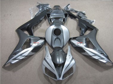 2006-2007 Honda CBR1000RR Motorcycle Fairings - Silver Grey Matte Black Fireblade