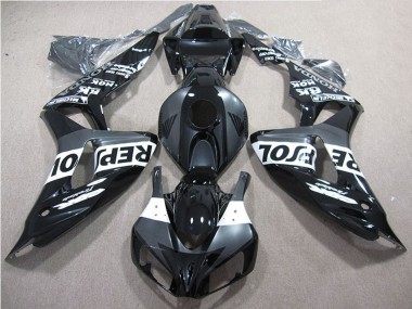 2006-2007 Honda CBR1000RR Motorcycle Fairings - Glossy Black Grey White Repsol