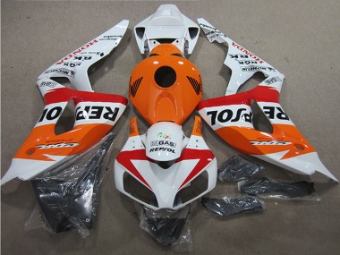 2006-2007 Honda CBR1000RR Motorcycle Fairings - White Orange Red Black Repsol