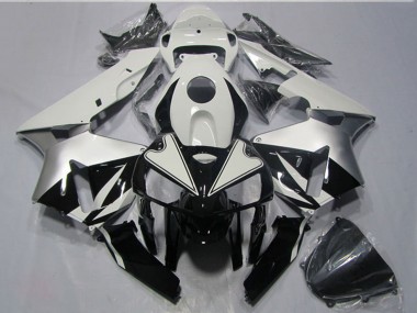 2005-2006 Honda CBR600RR Motorcycle Fairings Kits - White Black
