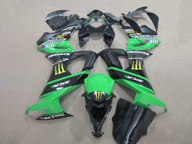2008-2010 Kawasaki ZX10R Motorcycle Fairings - Green Black Yellow Monster
