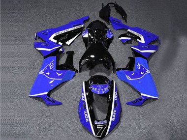 2017-2023 Honda CBR1000RR Motorcycle Fairings - Blue White Glossy Black Bull