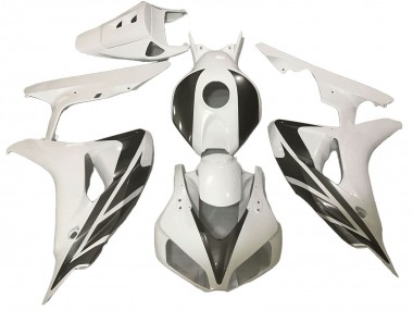 2006-2007 Honda CBR1000RR Motorcycle Fairings - White Black Stripe