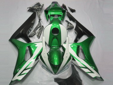 2006-2007 Honda CBR1000RR Motorcycle Fairings - Green White Matte Black