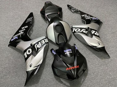 2006-2007 Honda CBR1000RR Motorcycle Fairings - Silver Matte Black Repsol