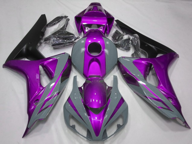 2006-2007 Honda CBR1000RR Motorcycle Fairings - Nardo Grey Purple Matte Black