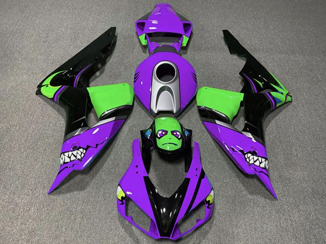 2006-2007 Honda CBR1000RR Motorcycle Fairings - Purple Silver Green Glossy Black Shark